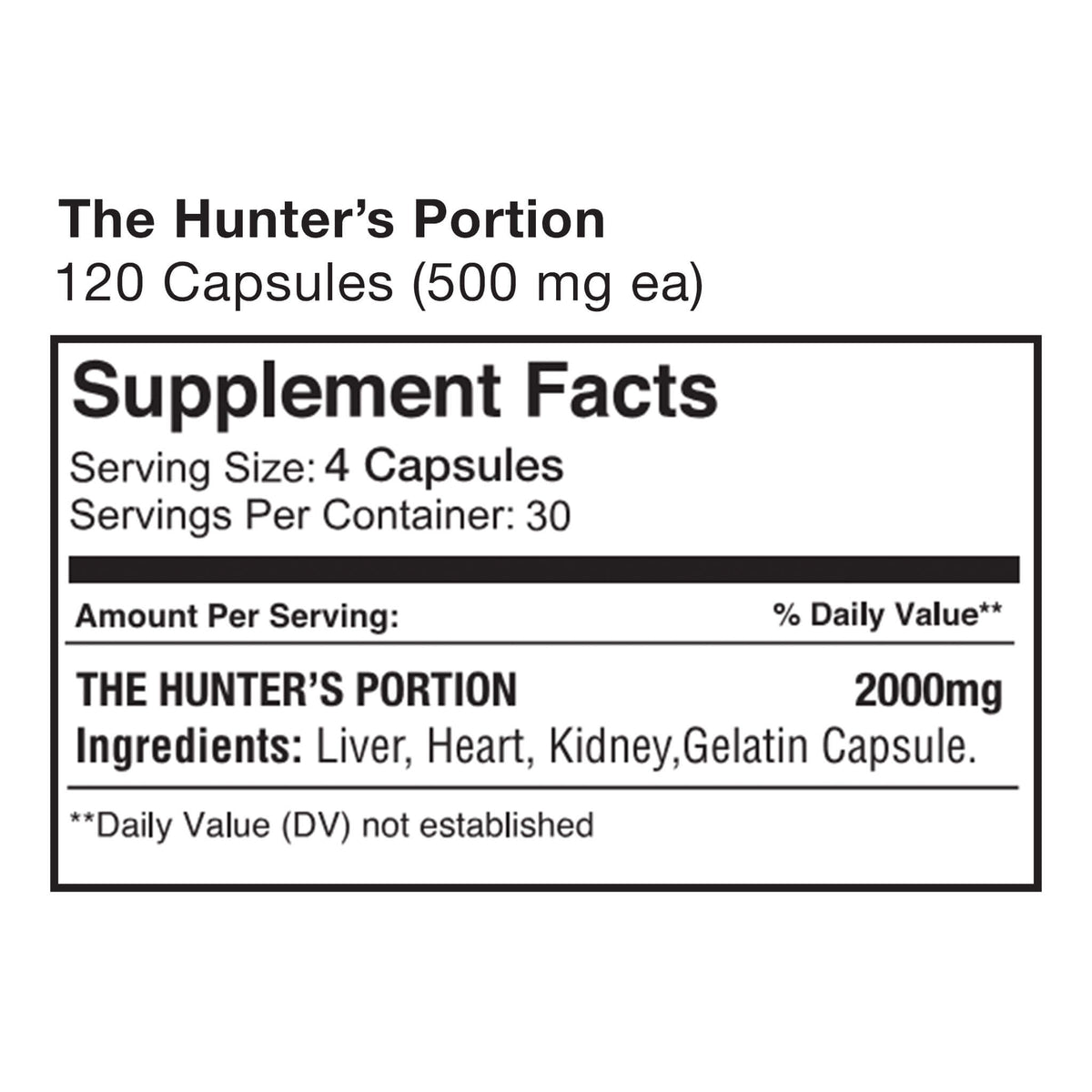 The Hunter&#39;s Portion - Premium Elk Organ Blend